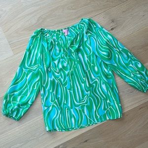 🌸 Lilly Pulitzer Silk Blouse